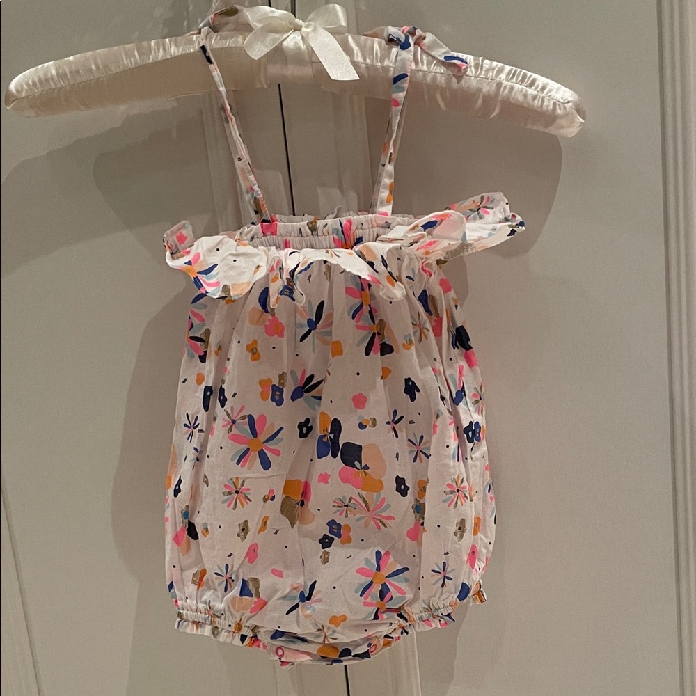 Floral Print Girl’s Romper